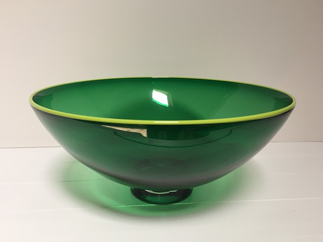 Small Green Transparent Bowl