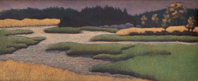 James Groleau East Machias River printmaker prints mezzotint Deer Isle Maine