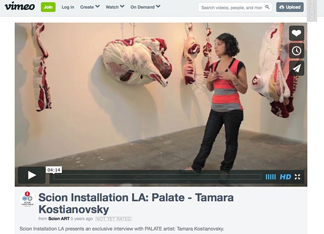 Video Interview Scion Installation LA: Tamara Kostianovsky, 2010