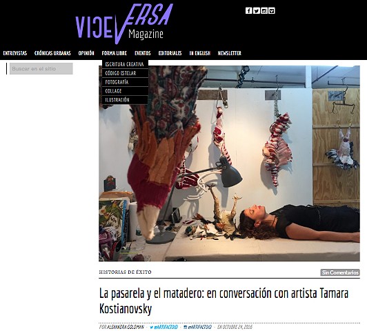 Entrevista Vice Versa Magazine (In Spanish)