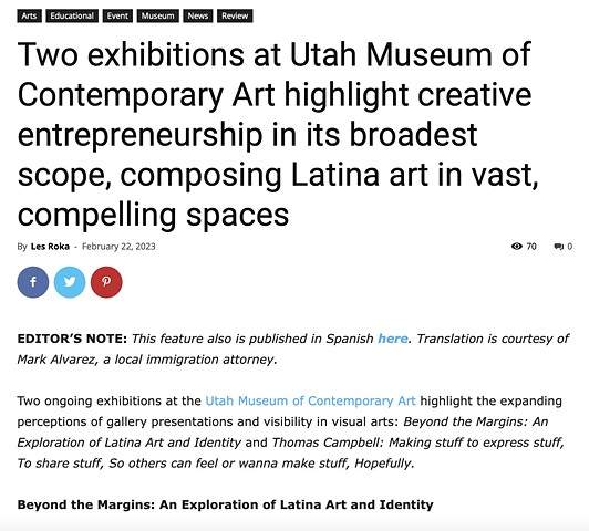 Review of "Beyond the Margins: An Exploration of Latina Art and Identity"