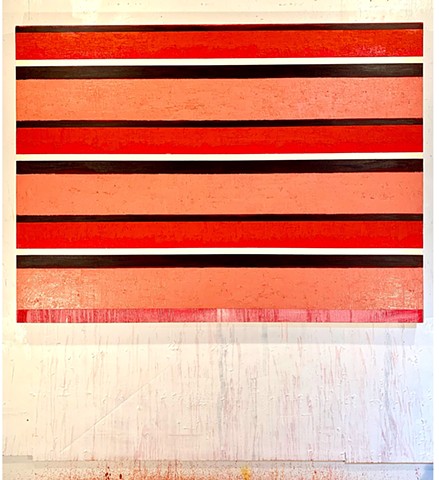 oil on canvas mixed media abstract grid painting oil painting assemblage collage art 