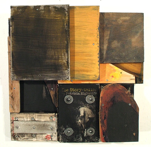 book art Patricia Highsmith collage assemblage