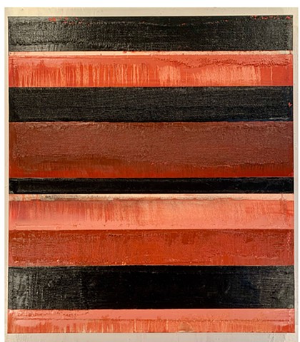 mixed media abstract grid painting oil painting assemblage collage art 