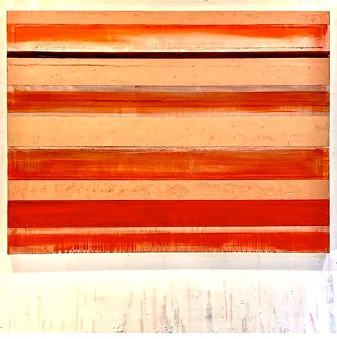 oil on canvas mixed media abstract grid painting oil painting assemblage collage art 