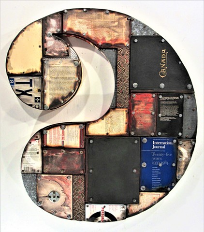 mixed media abstract grid painting oil painting assemblage collage art 