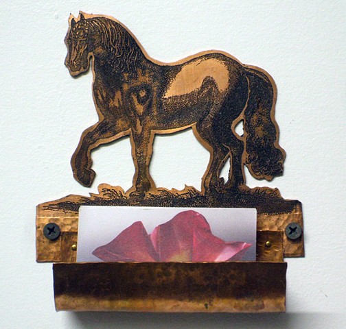 Horse business card holder