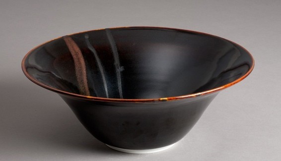 Porcelain, Tenmoku glaze, by Carol Naughton Ceramics