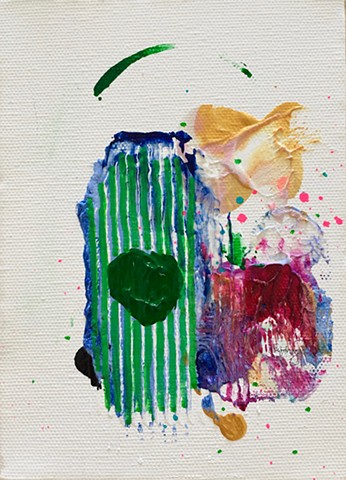 VEIL  7” x 5” Acrylic on gallery-wrapped canvas