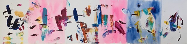 ASK DEAN  12” x 48” Acrylic on gallery-wrapped canvas