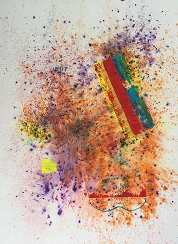 Tangerine Dream 24” x 18” Mixed Media on Canvas