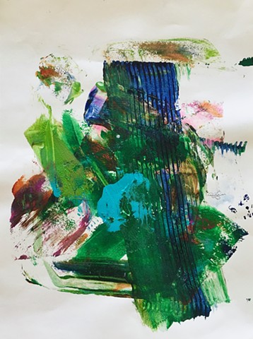 GREENBELT  12” x 9” Acrylic on paper