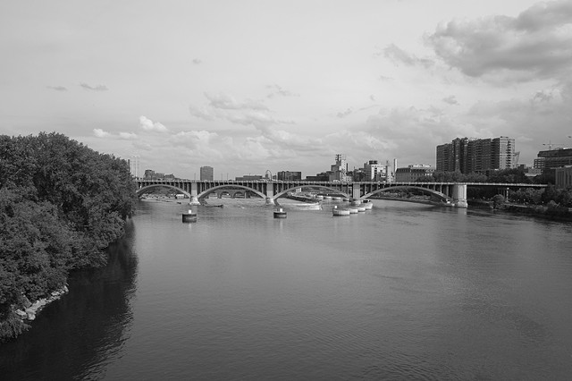 Mississippi River, View from Hennepin Avenue Bridge