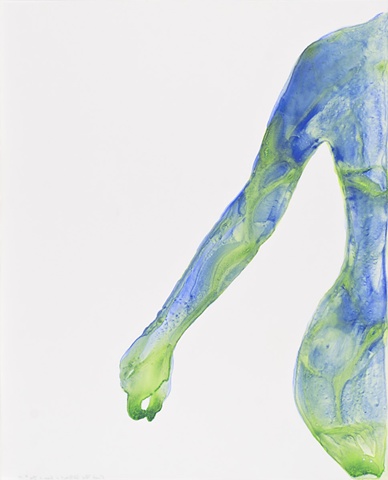 Self-Portrait in Green and Blue, #19