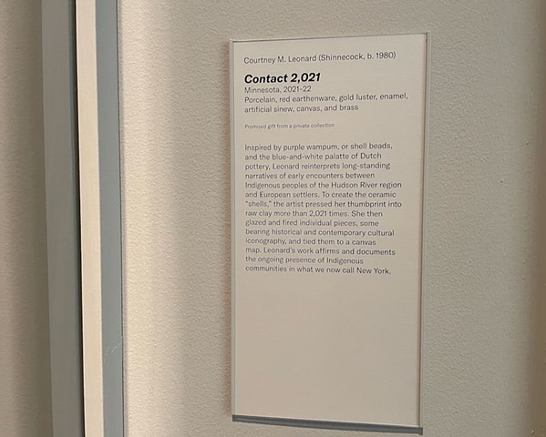 CONTACT 2,021... | Exhibition Label | Promised Gift To The Metropolitan Museum of Art