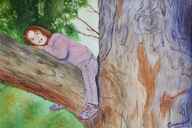 Zoe on a Tree Limb