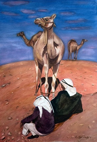 Two Men and a Camel