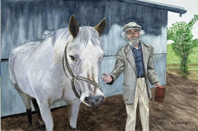 Gordon and his horse
