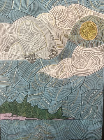 Sunny day by the ocean