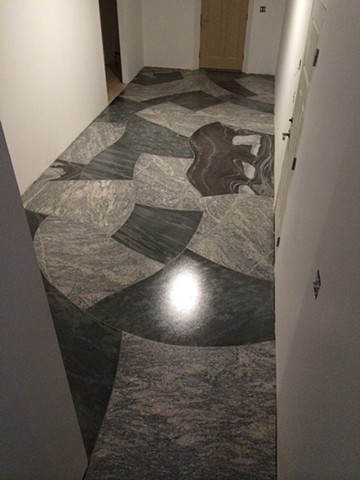 Jumbo mosaic floor