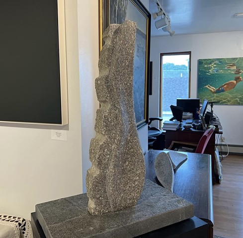 Synopsis (foreground) upon a shore background. Available at Gleason Fine art