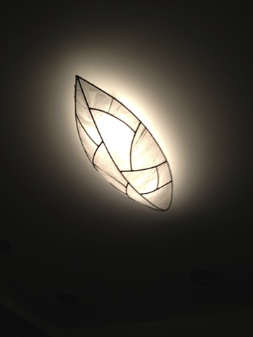 stainless steel light sculpture