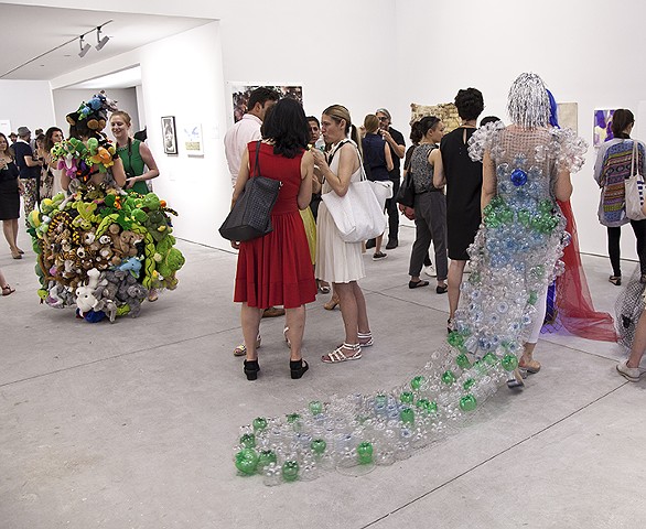 Description/discussion about 4 theme dresses at Richard Taittinger Gallery, New York 