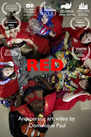 RED at Raging Vigil exhibition, Instants Vidéo Numériques et Poétiques, Marseille and Milan