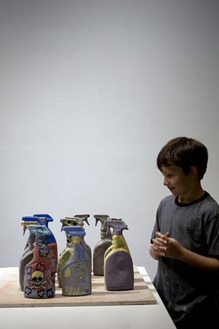 Noxious (Collaborative Herbicide Bottles)- Epsten Gallery Residency