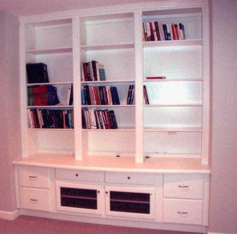 Built-in Bookcase and Cabinets