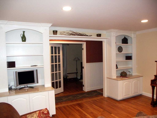 Cabinets In Dining Room Flanking Doorway