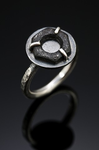 Ring with found steel 