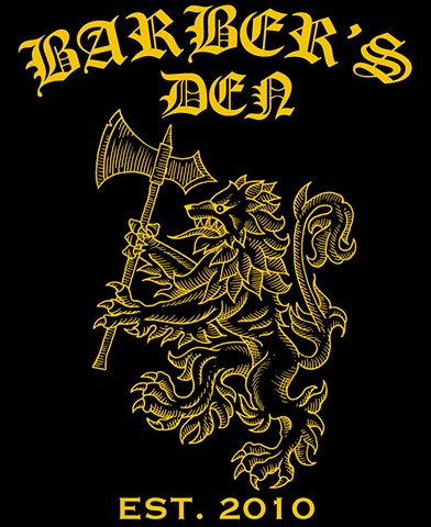 T-shirt design for Barber's Den - Boston