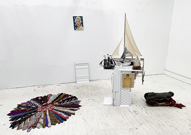 Memorial To A Man I’ve Forgotten. in situ installation, mixed media