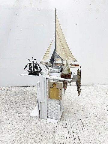 Memorial To A  Man I’ve Forgotten. in situ installation, mixed media