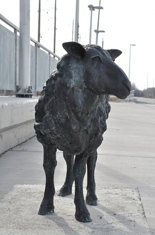 Anna Williams, Bronze Sculpture, Bellwether, 2011.