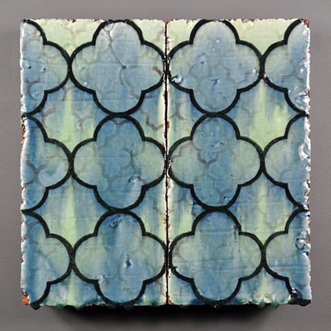 architectural ceramic tile sculpture wall painting clay art installation ceramics tiles glazed pattern modern contemporary interior exterior design mathematical