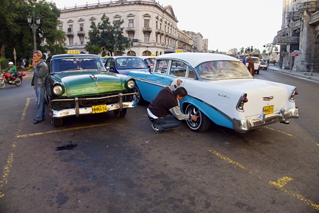 Working on Chevy, Cuba