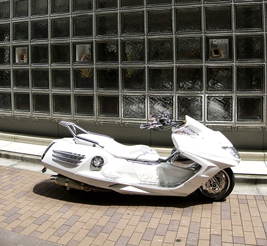 Futuristic motorcyle
