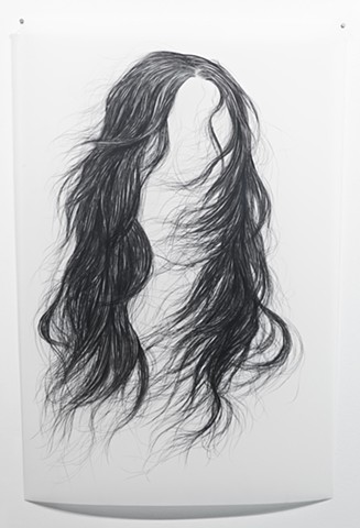 Long Hair Black Metal Drawing