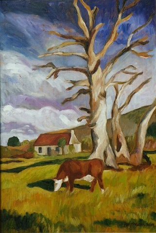 Farm Cottage with Old Tree