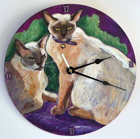 Cats on the Wall Clock