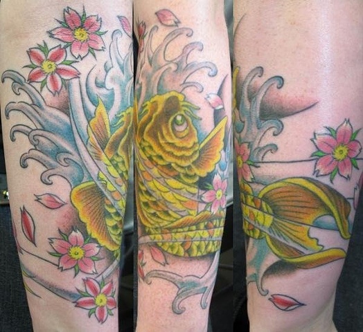 Peter McLeod Tattoo koi fish tattoo