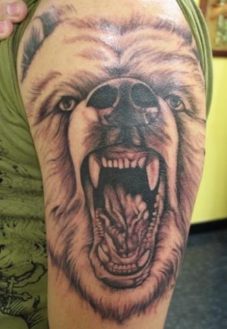 Peter McLeod Tattoo Grizzly Bear Tattoo