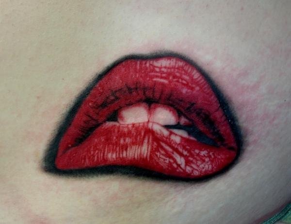 Peter McLeod Tattoo Rocky horror picture show lips tattoo