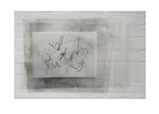Drawing with ink on acetate by Caroline Tobin. 2009