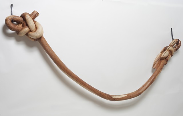 Knot wood sculpture by Lin Lisberger