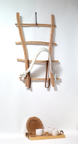Mixed media sculpture by Lin Lisberger from the 20+ Walks series