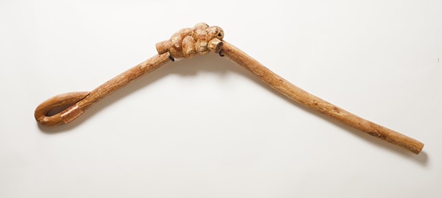 Wood knot sculpture by Lin Lisberger