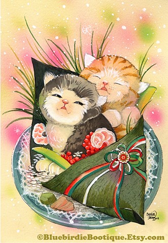 Sushi Cat "Christmas Kittens"